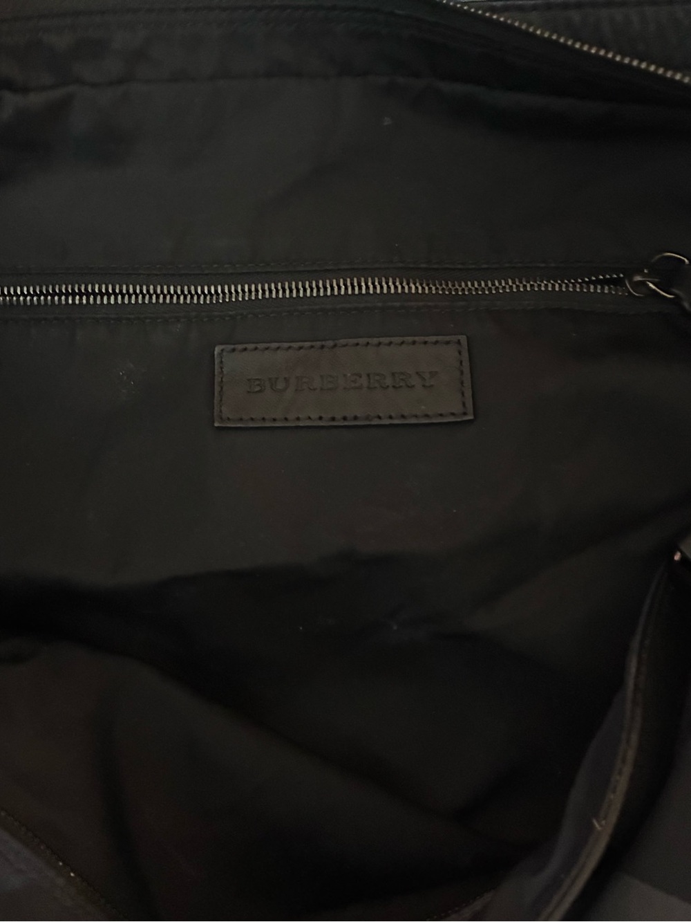 Authentic Burberry Buckleigh Tote Vintage Supernova Check Black Gray Nylon Purse - Picture 9 of 9